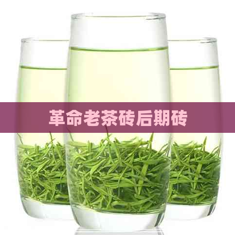 革命老茶砖后期砖