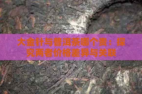 大金针与普洱茶哪个贵：探究两者价格差异与关联