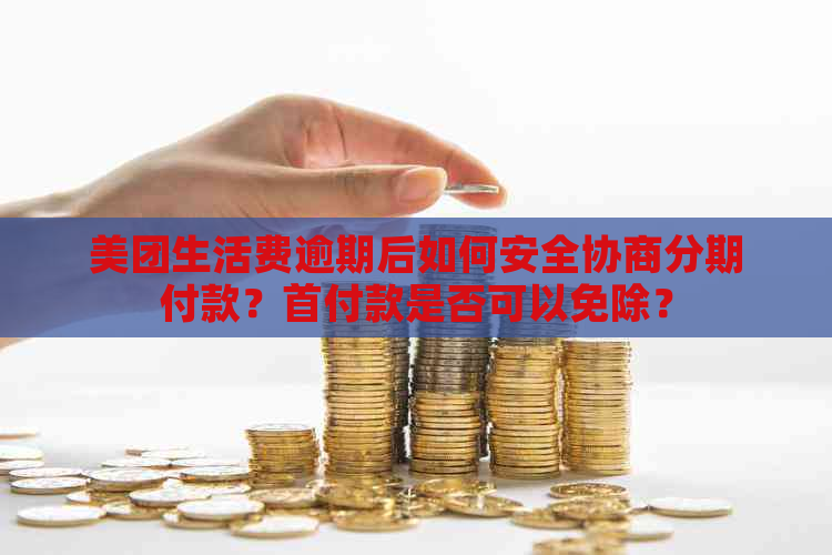 美团生活费逾期后如何安全协商分期付款？首付款是否可以免除？