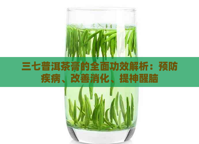 三七普洱茶膏的全面功效解析：预防疾病、改善消化、提神醒脑