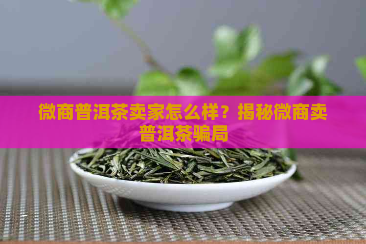 微商普洱茶卖家怎么样？揭秘微商卖普洱茶骗局