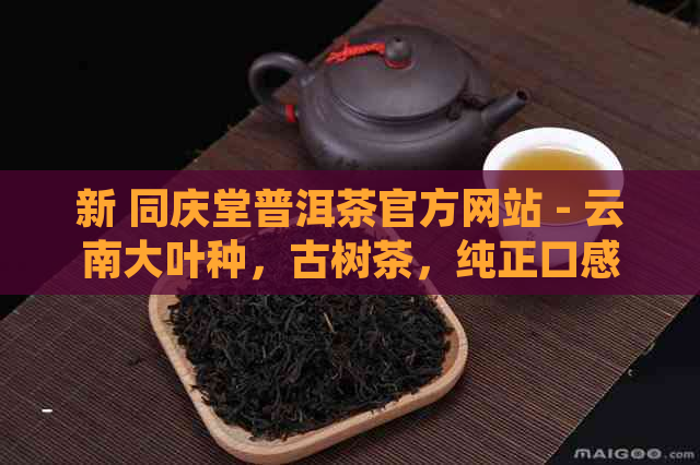 新 同庆堂普洱茶官方网站 - 云南大叶种，古树茶，纯正口感，品质保证