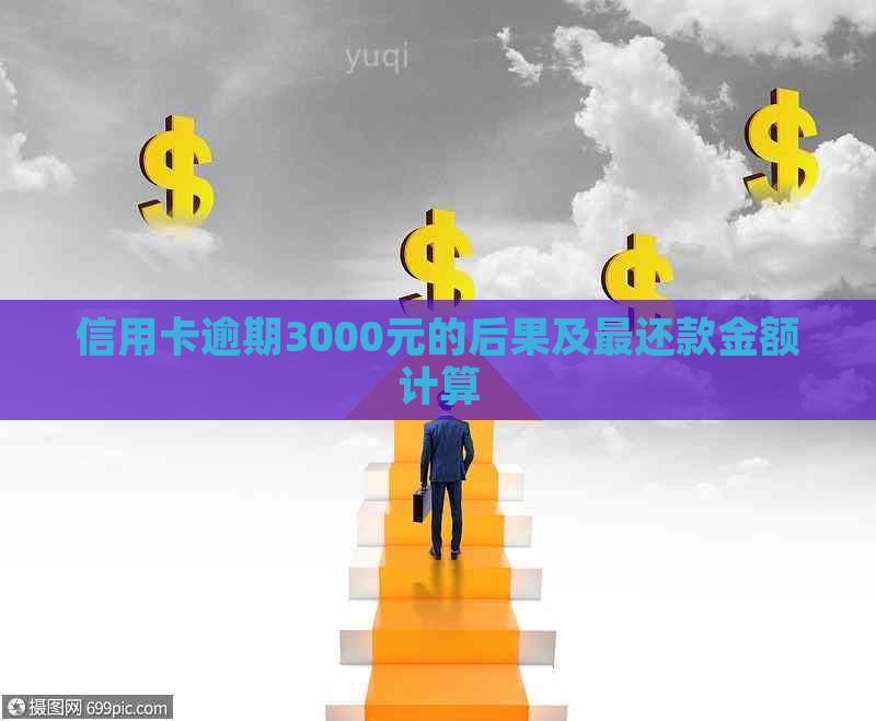 信用卡逾期3000元的后果及最还款金额计算