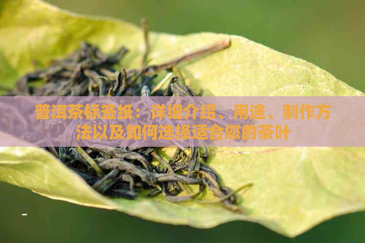 普洱茶标签纸：详细介绍、用途、制作方法以及如何选择适合您的茶叶