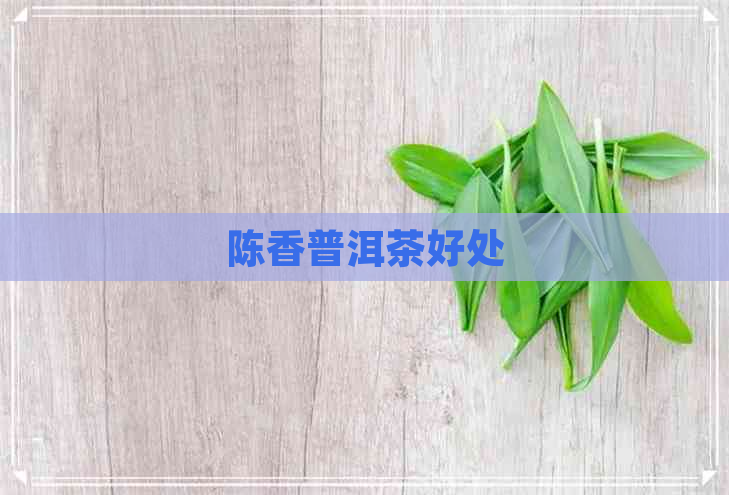 陈香普洱茶好处