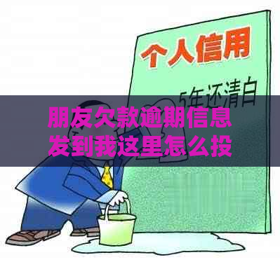 朋友欠款逾期信息发到我这里怎么投诉，怎么办？