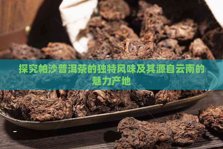 探究帕沙普洱茶的独特风味及其源自云南的魅力产地