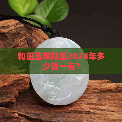 和田玉羊脂玉2024年多少钱一克？