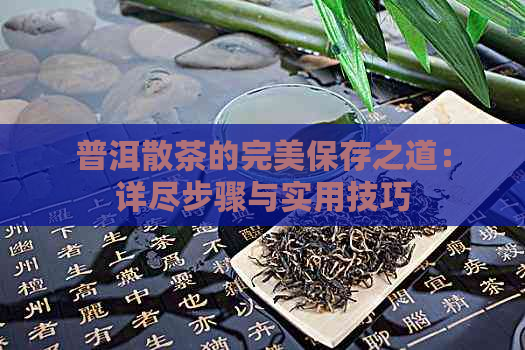 普洱散茶的完美保存之道：详尽步骤与实用技巧