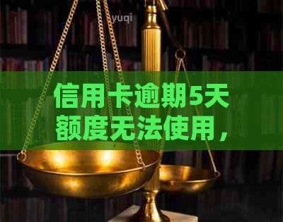 信用卡逾期5天额度无法使用，原因及解决办法