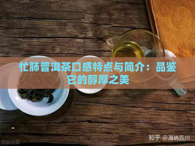 忙肺普洱茶口感特点与简介：品鉴它的醇厚之美