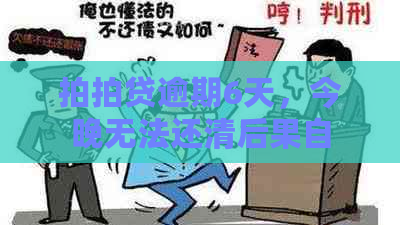 逾期6天，今晚无法还清后果自负