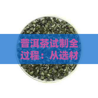 普洱茶试制全过程：从选材到品质掌控，让你轻松掌握茶叶制作技巧