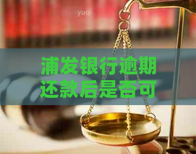 浦发银行逾期还款后是否可以继续使用，如何处理？