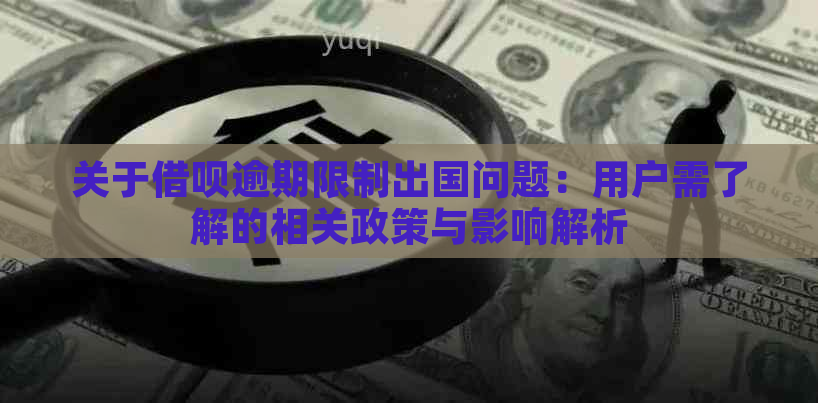 关于借呗逾期限制出国问题：用户需了解的相关政策与影响解析