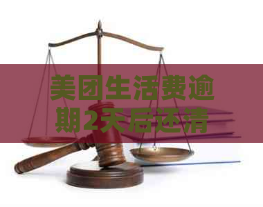 美团生活费逾期2天后还清，再次使用受阻，如何解决？