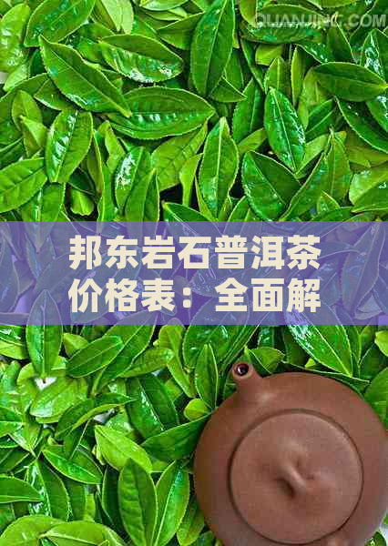 邦东岩石普洱茶价格表：全面解析各大与等级茶叶的市场行情