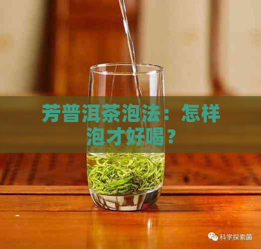 芳普洱茶泡法：怎样泡才好喝？