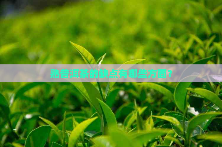 熟普洱茶的缺点有哪些方面？