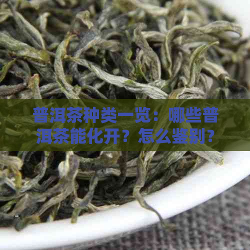 普洱茶种类一览：哪些普洱茶能化开？怎么鉴别？