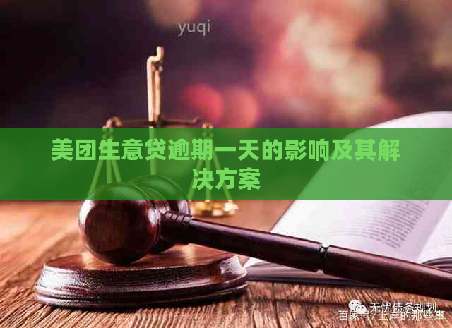 美团生意贷逾期一天的影响及其解决方案