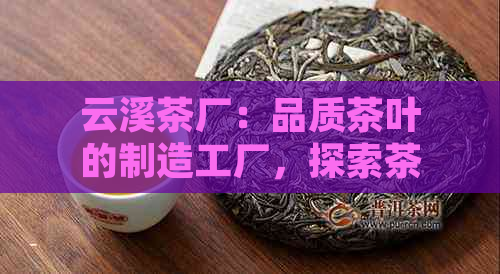 云溪茶厂：品质茶叶的制造工厂，探索茶文化的发源地与茶艺表演