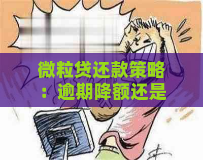 微粒贷还款策略：逾期降额还是正常还款更有利于信用？