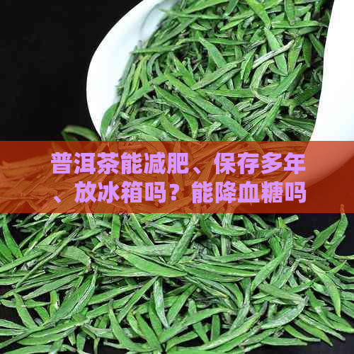 普洱茶能减肥、保存多年、放冰箱吗？能降血糖吗？可以天天喝吗？