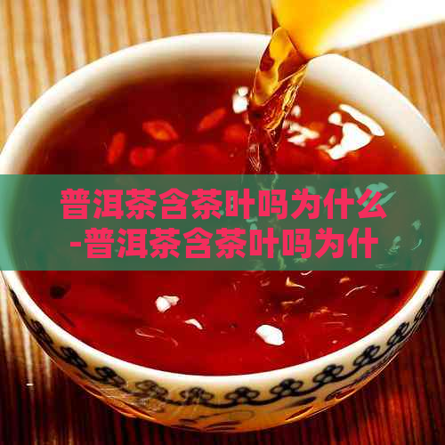 普洱茶含茶叶吗为什么-普洱茶含茶叶吗为什么不能喝