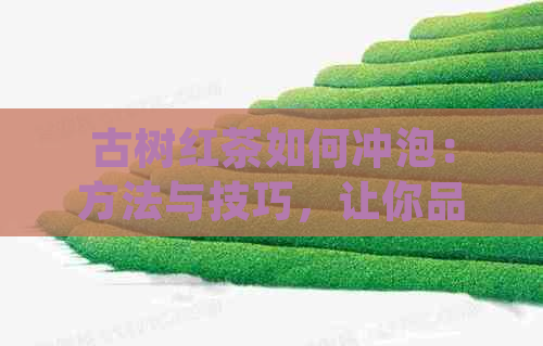 古树红茶如何冲泡：方法与技巧，让你品尝到更优质的红茶。