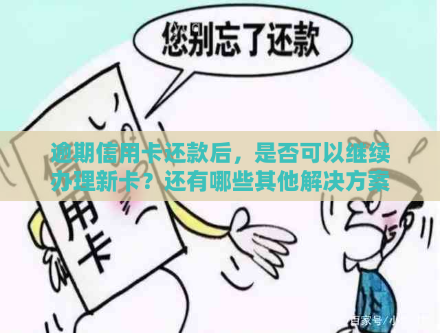 逾期信用卡还款后，是否可以继续办理新卡？还有哪些其他解决方案？