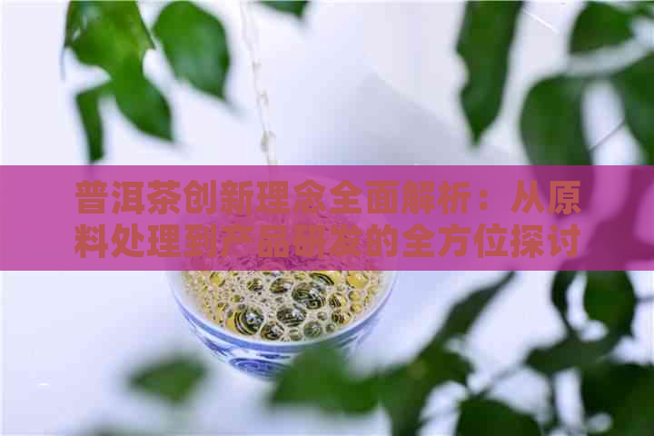 普洱茶创新理念全面解析：从原料处理到产品研发的全方位探讨