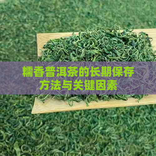 糯香普洱茶的长期保存方法与关键因素