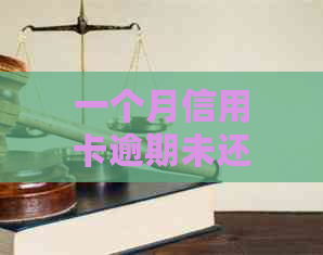 一个月信用卡逾期未还款：原因、影响及解决办法