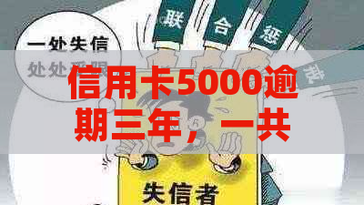 信用卡5000逾期三年，一共要还多少钱利息？