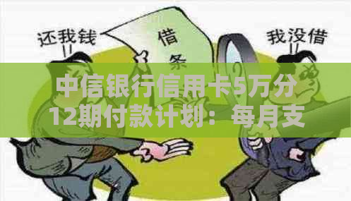 中信银行信用卡5万分12期付款计划：每月支付金额详述及如何计算