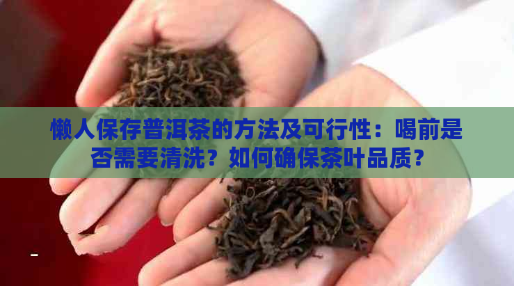 懒人保存普洱茶的方法及可行性：喝前是否需要清洗？如何确保茶叶品质？