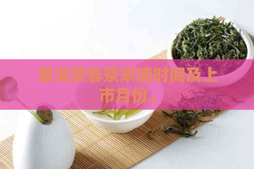 普洱茶春茶采摘时间及上市月份。