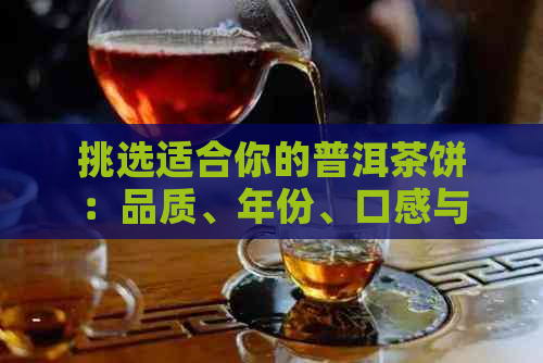 挑选适合你的普洱茶饼：品质、年份、口感与价格的综合考量