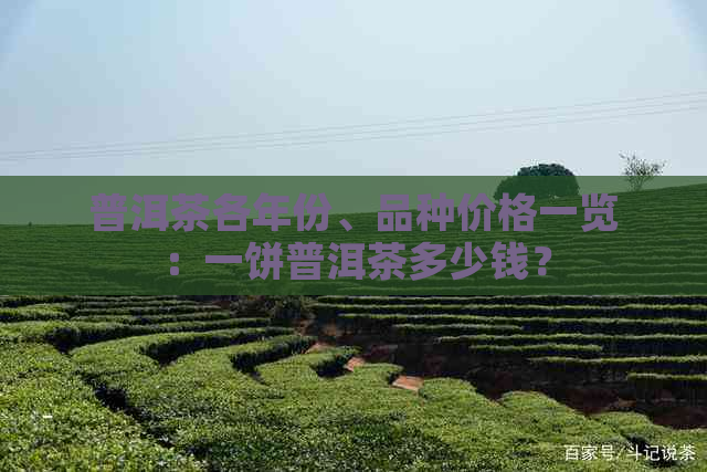 普洱茶各年份、品种价格一览：一饼普洱茶多少钱？