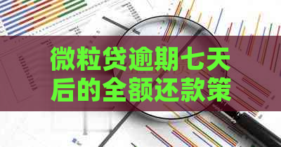 微粒贷逾期七天后的全额还款策略：你需要了解的一切