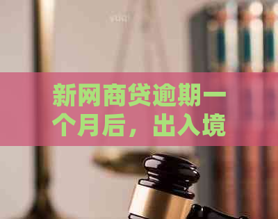 新网商贷逾期一个月后，出入境及个人安全问题如何应对与解决？