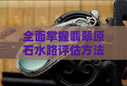 全面掌握翡翠原石水路评估方法，从颜色、纹理到透明度一应俱全！