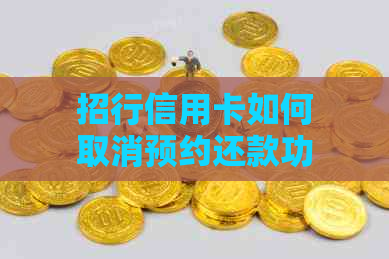 招行信用卡如何取消预约还款功能：具体步骤与注意事项