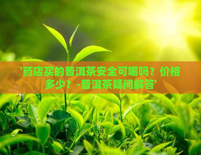 '药店买的普洱茶安全可喝吗？价格多少？-普洱茶疑问解答'