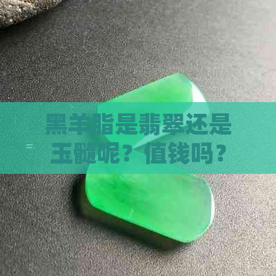 黑羊脂是翡翠还是玉髓呢？值钱吗？