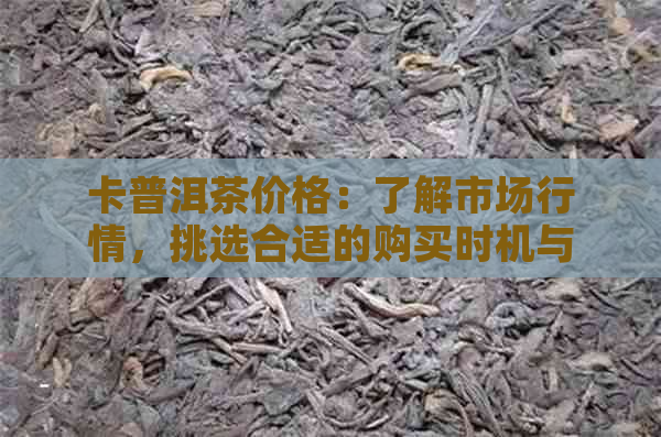 卡普洱茶价格：了解市场行情，挑选合适的购买时机与品质