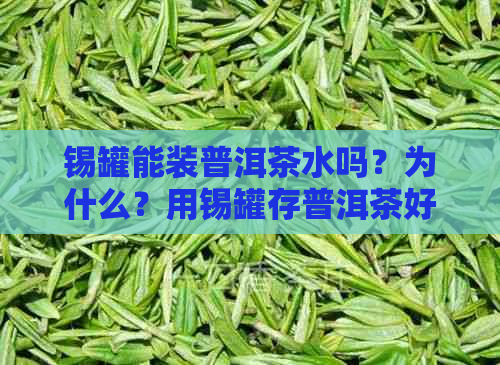 锡罐能装普洱茶水吗？为什么？用锡罐存普洱茶好吗？