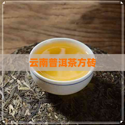 云南普洱茶方砖