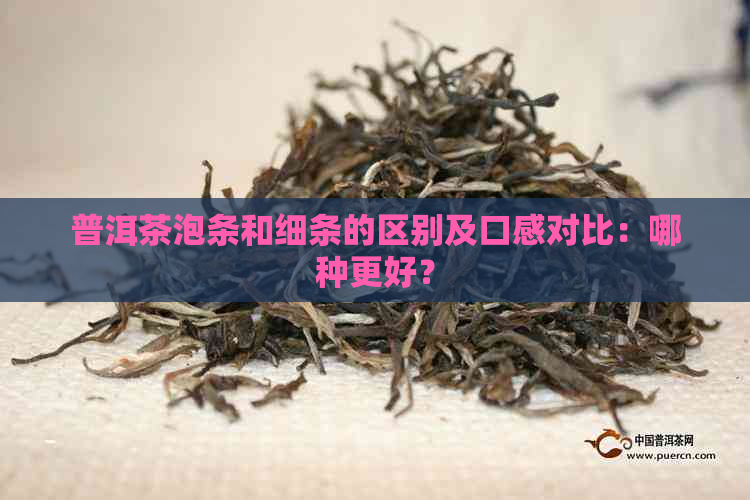 普洱茶泡条和细条的区别及口感对比：哪种更好？